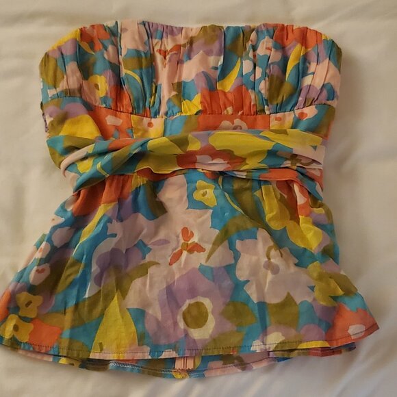 Nanette lepore vintage floral halter top - Picture 1 of 7